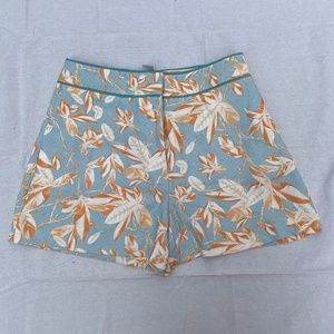 Floral Silk Shorts